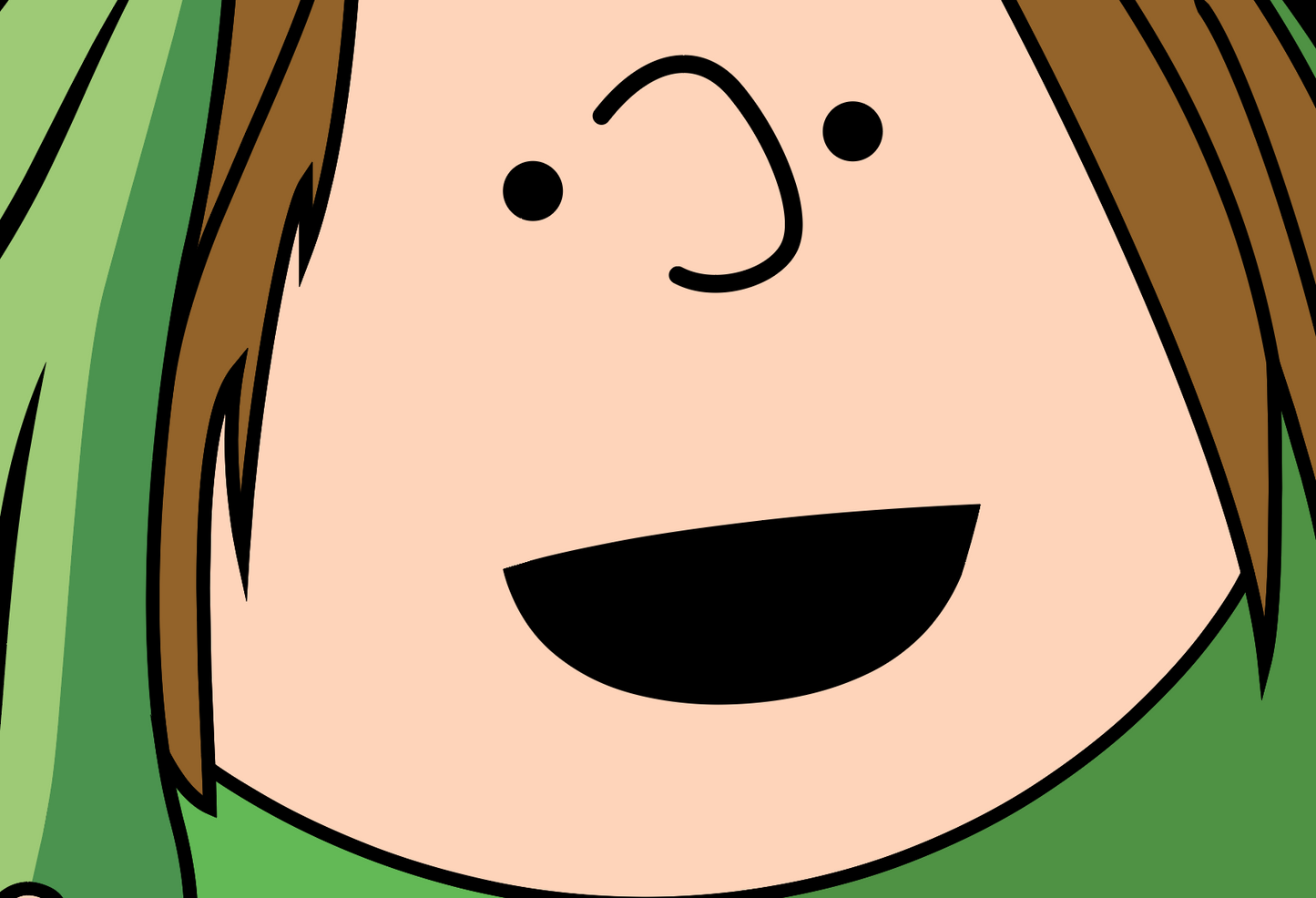 Cartoon Gang Nativity Scene. Shepherds and Angel set 39" tall