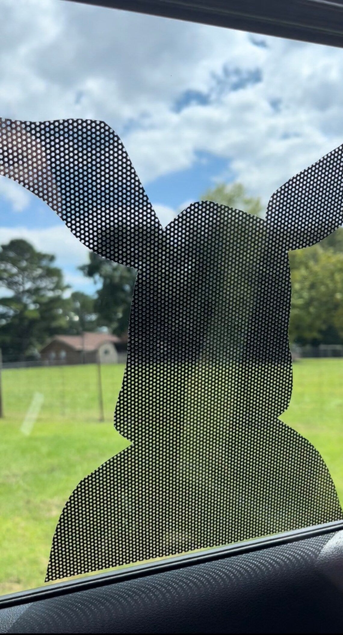 Ralphie Window Rider Cling. Easily remove and replace