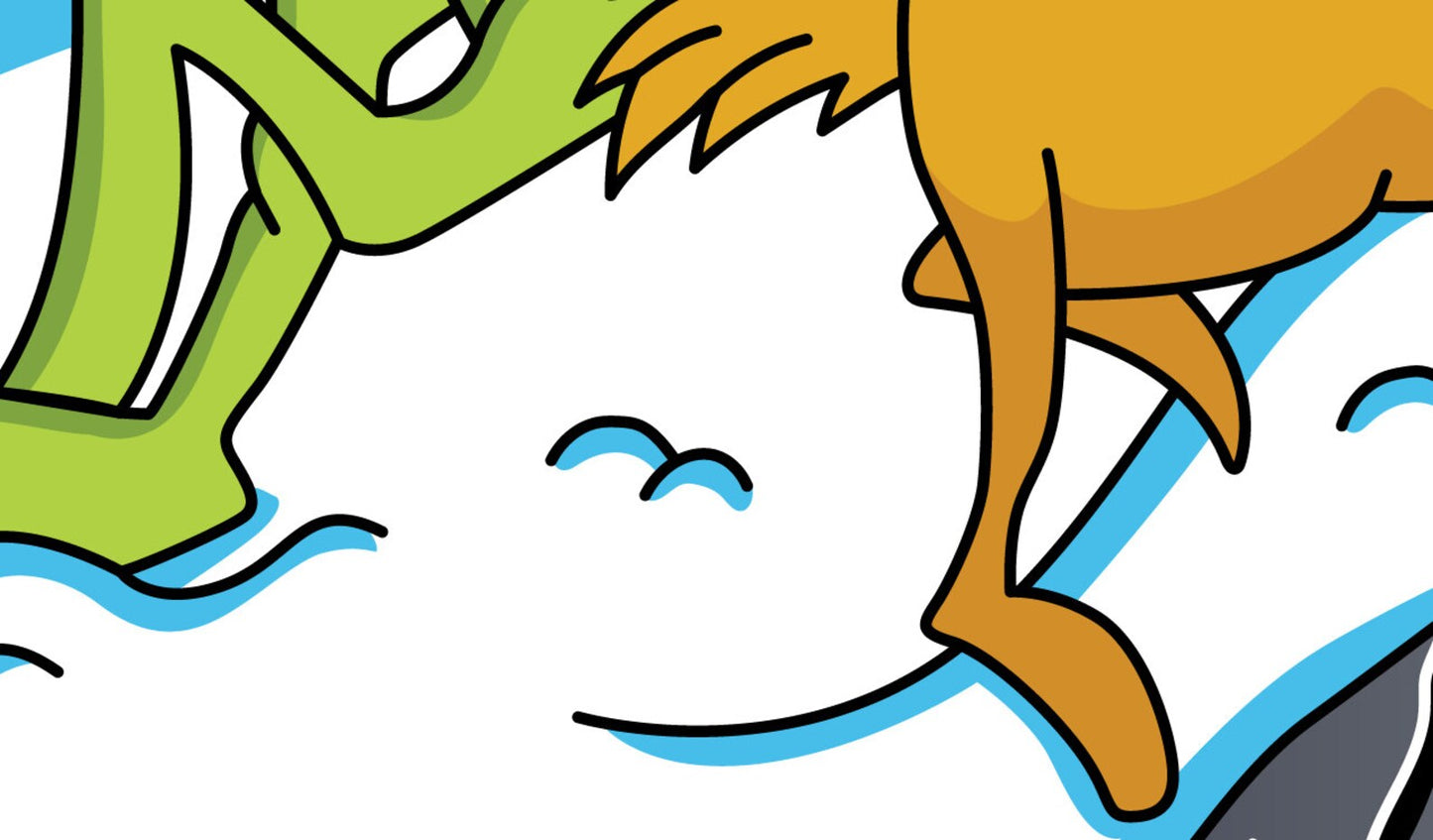 Cartoon Grump with house and sign Large 47" Tall!