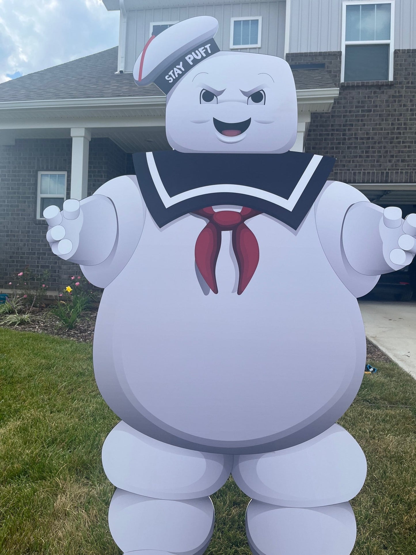 Ghostbusters Stay Puft Man and Slimer cutouts