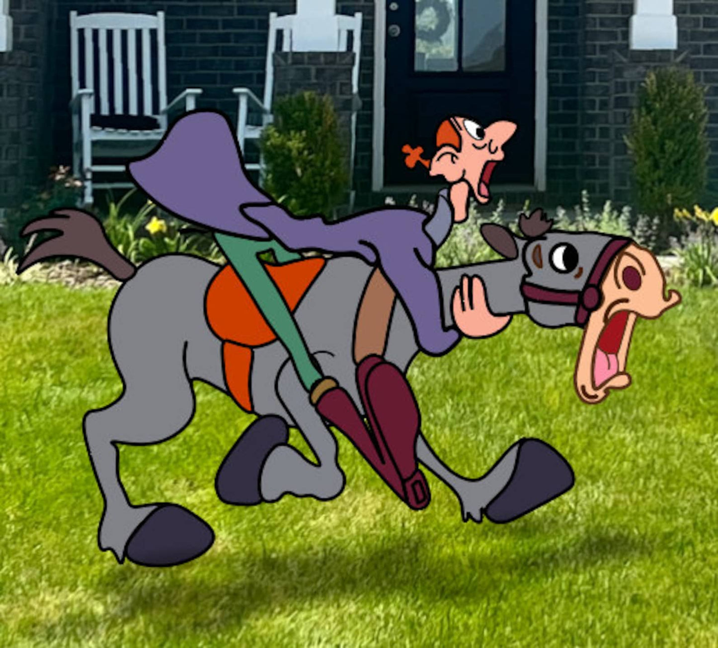 Horror Horseman Yard Set