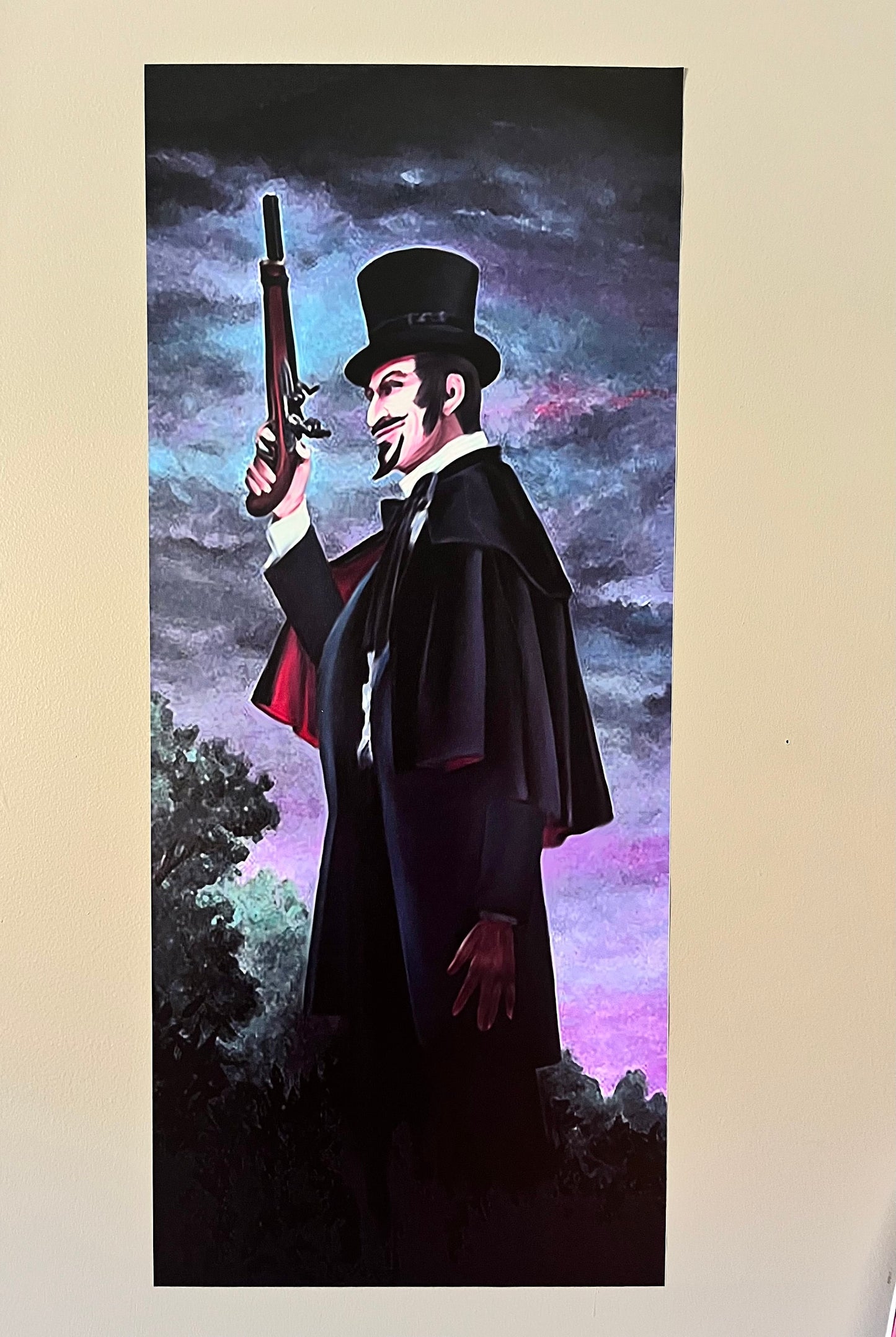 Dueling Portrait Wall Clings & Vinyl print options