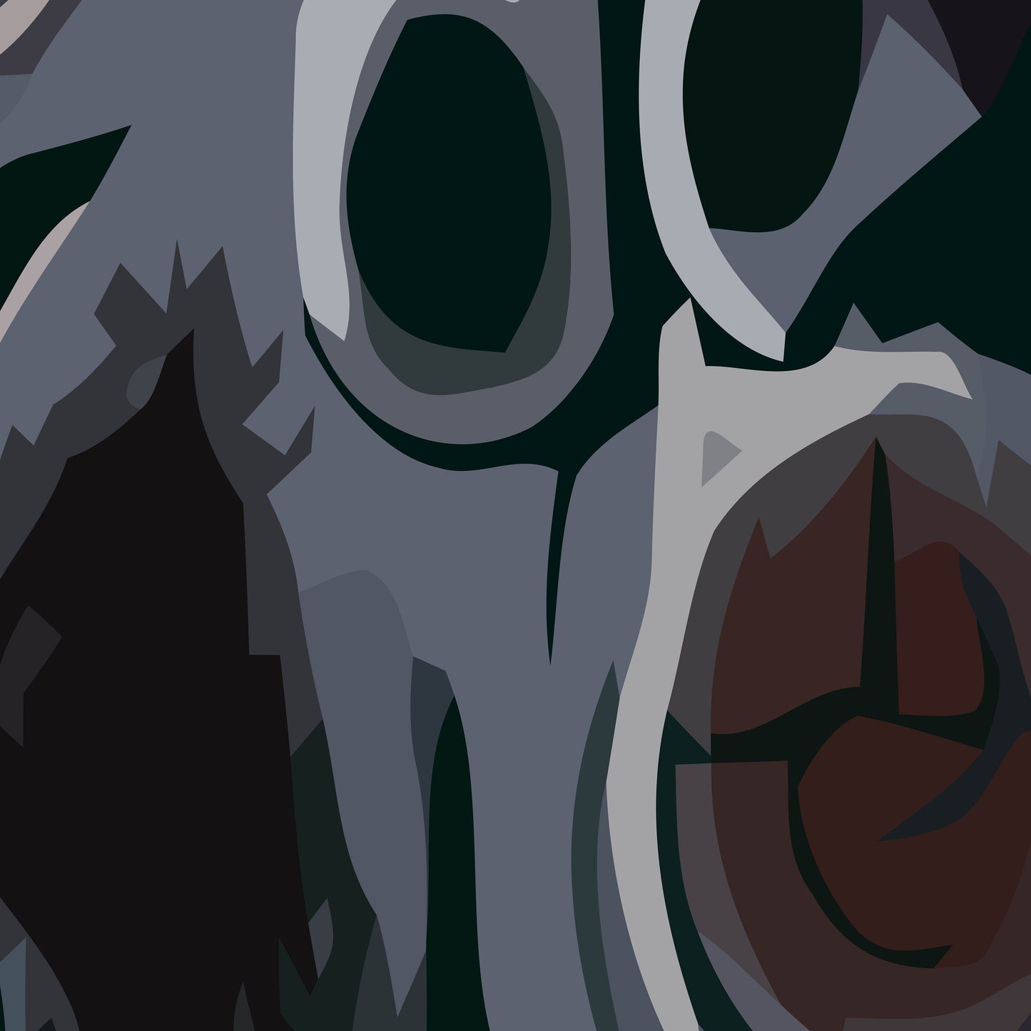 SOLID PVC Cartoon Adventure Boys Wall Art. Hangman's tree 45" tall