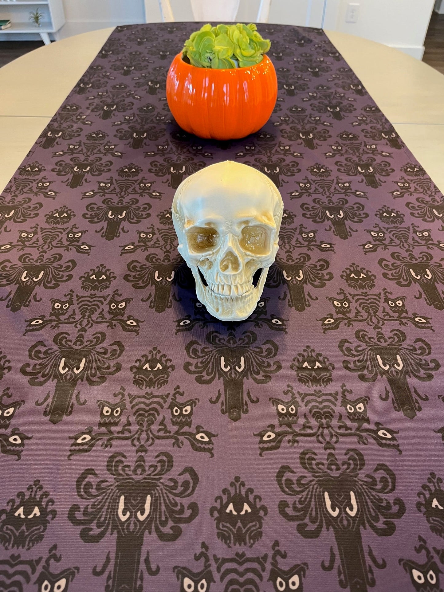 Haunted Mansion Wallpaper table throw
