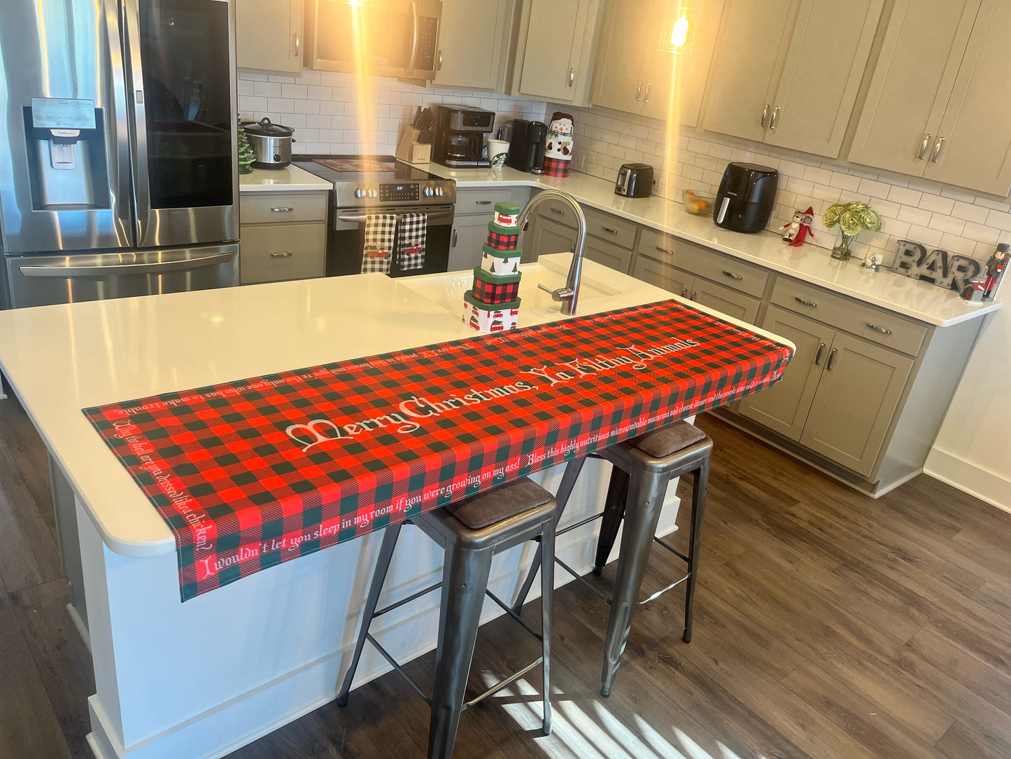 Home Alone themed table runner 26"x80" Polyester