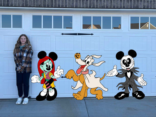 Nightmare Town Mickey Minnie Pluto