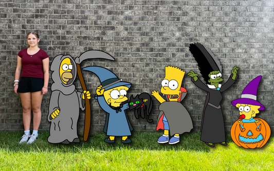 Horror Family Halloween Themed Yard set