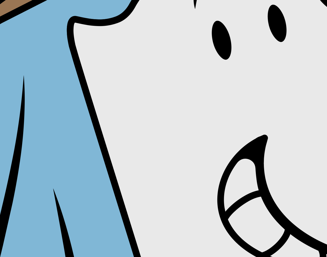 Cartoon Gang Nativity Scene. Shepherds and Angel set 39" tall