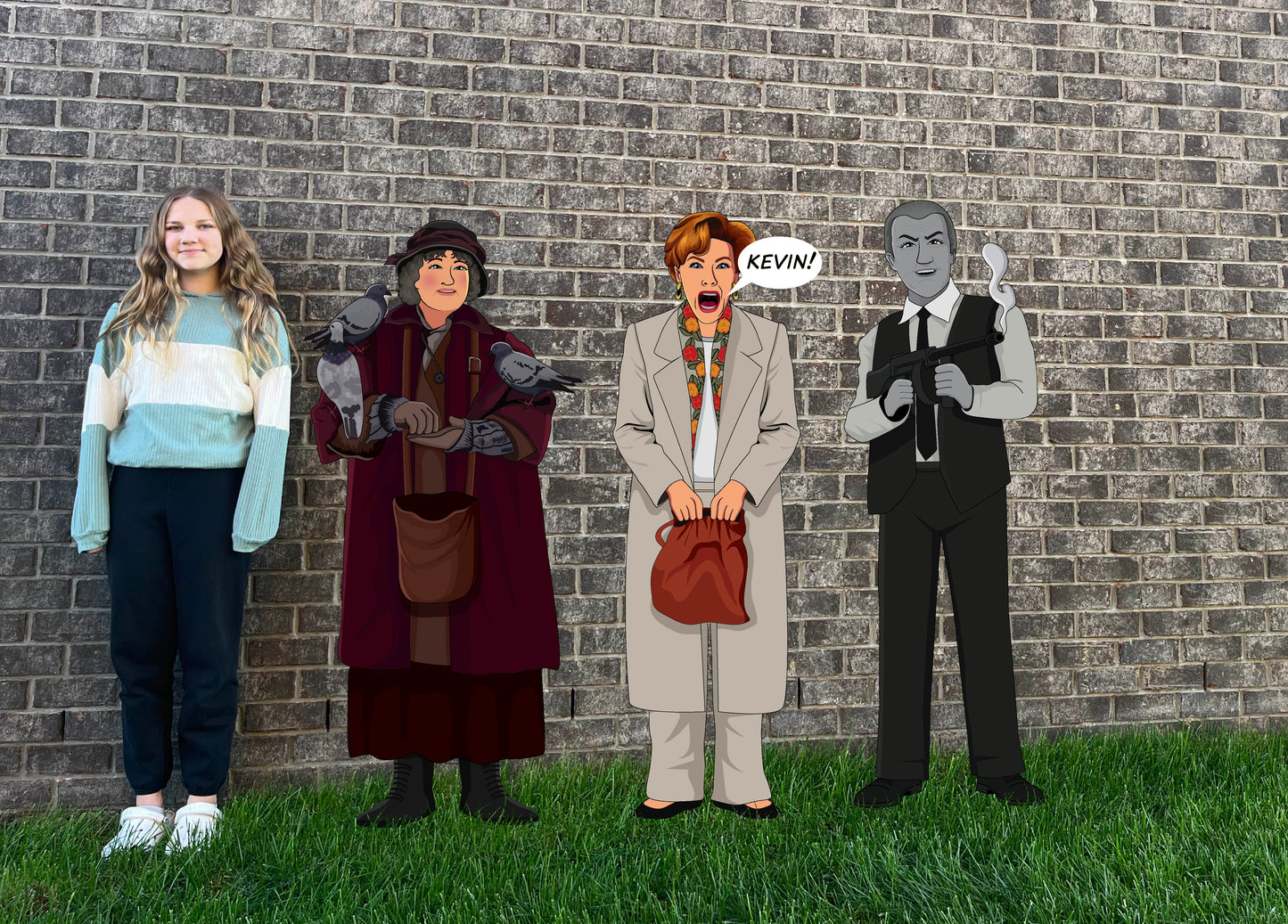 Home Alone Mom, Pigeon Lady and Gangster