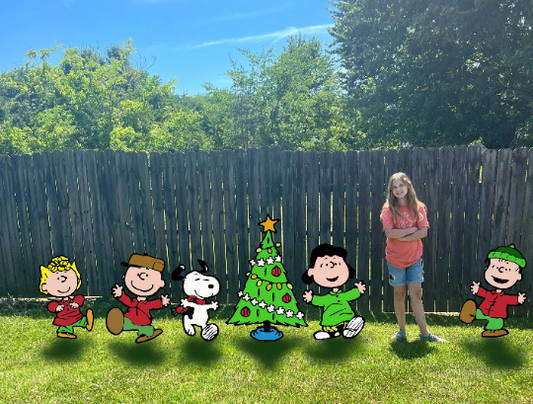 Peanuts Dancing Christmas Yard