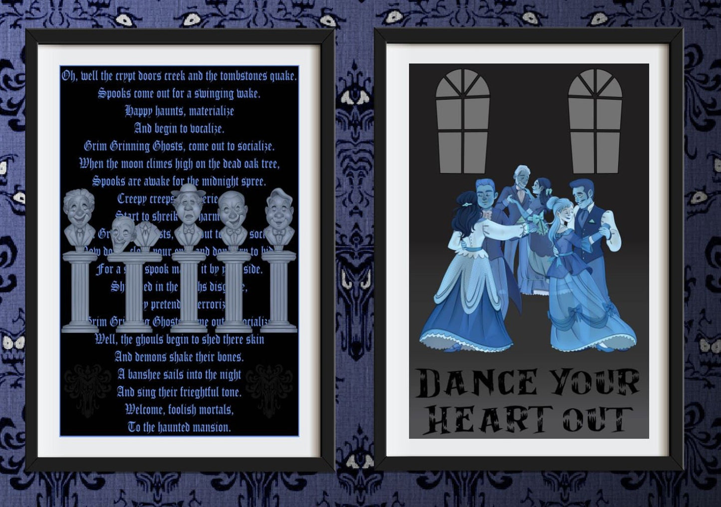 Haunted Mansion Themed Prints all 11 included