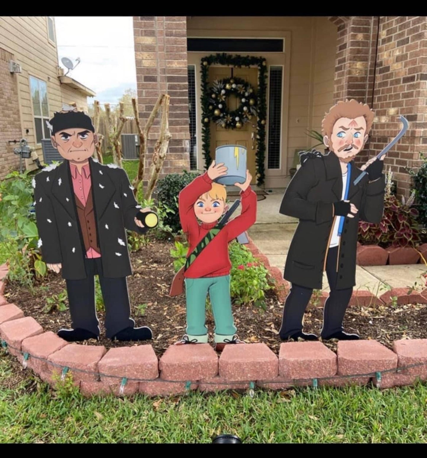 Home Alone themed movie cutouts over 4ft tall