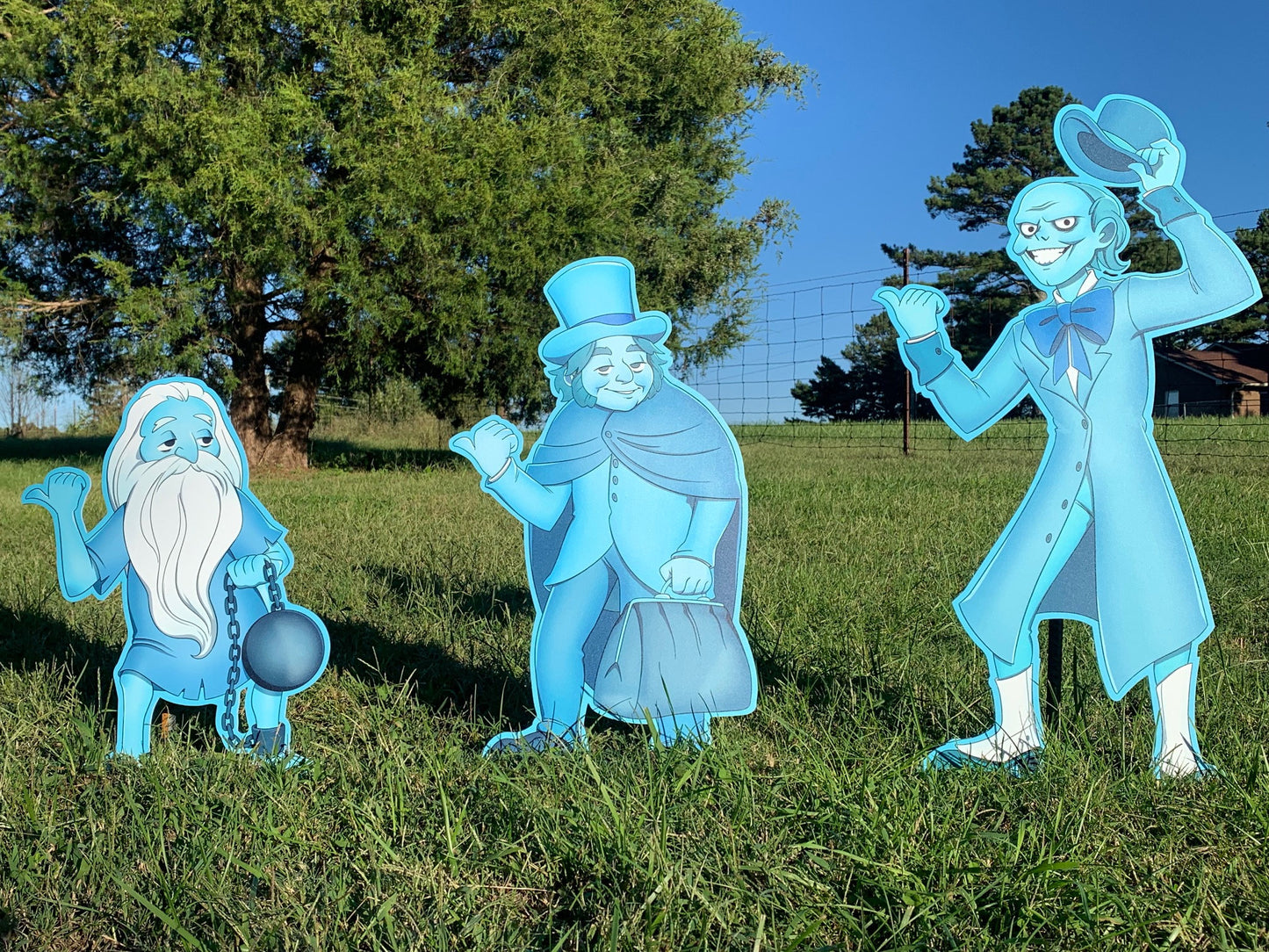 Haunted Mansion Hitchhiking Ghosts Yard art LARGE size