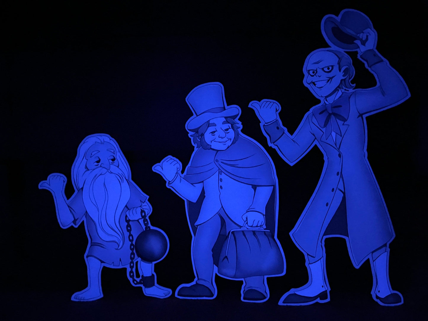 Haunted Mansion Hitchhiking Ghosts Yard art LARGE size