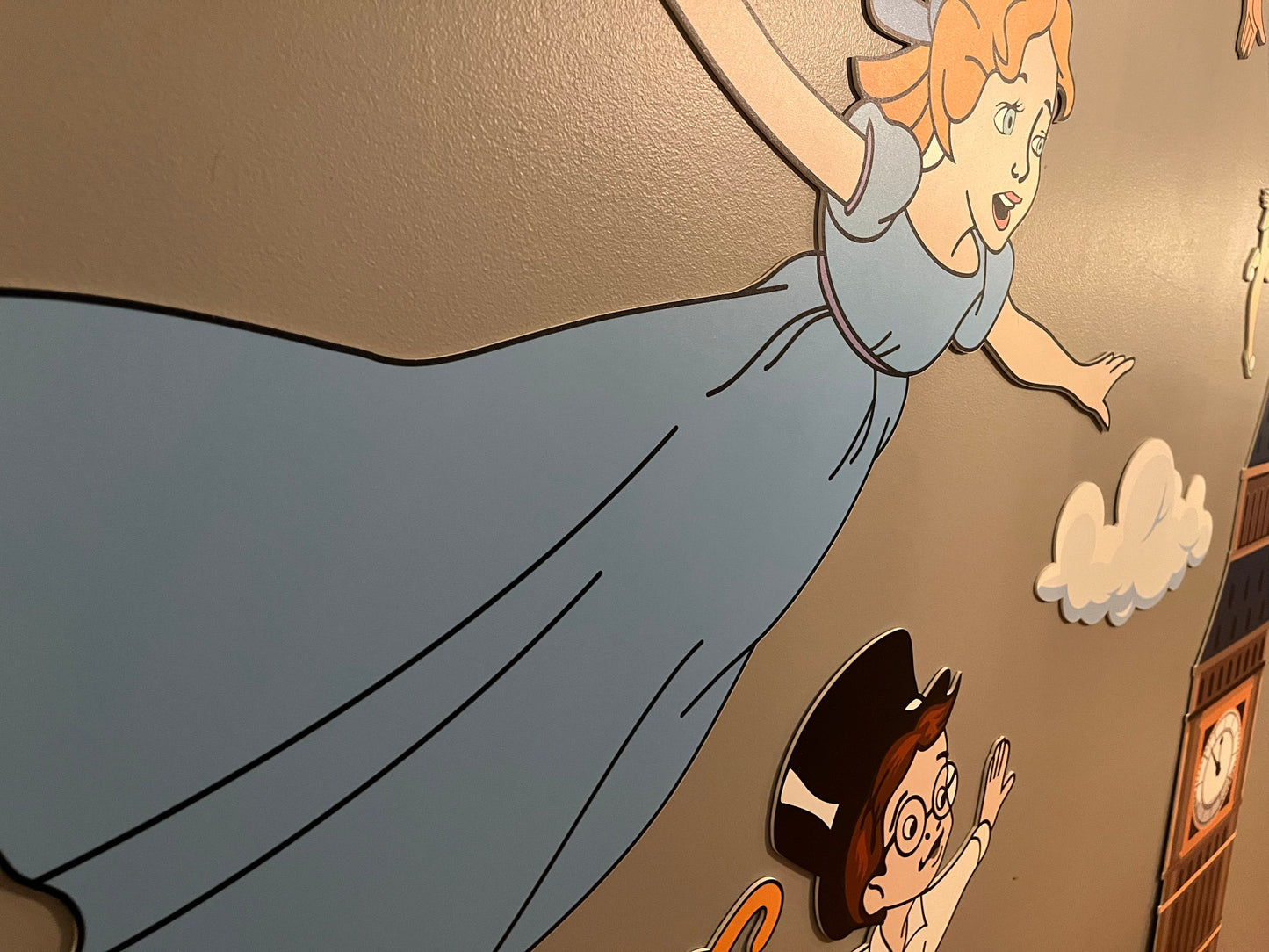 Large flying cutouts for nursery or movie room