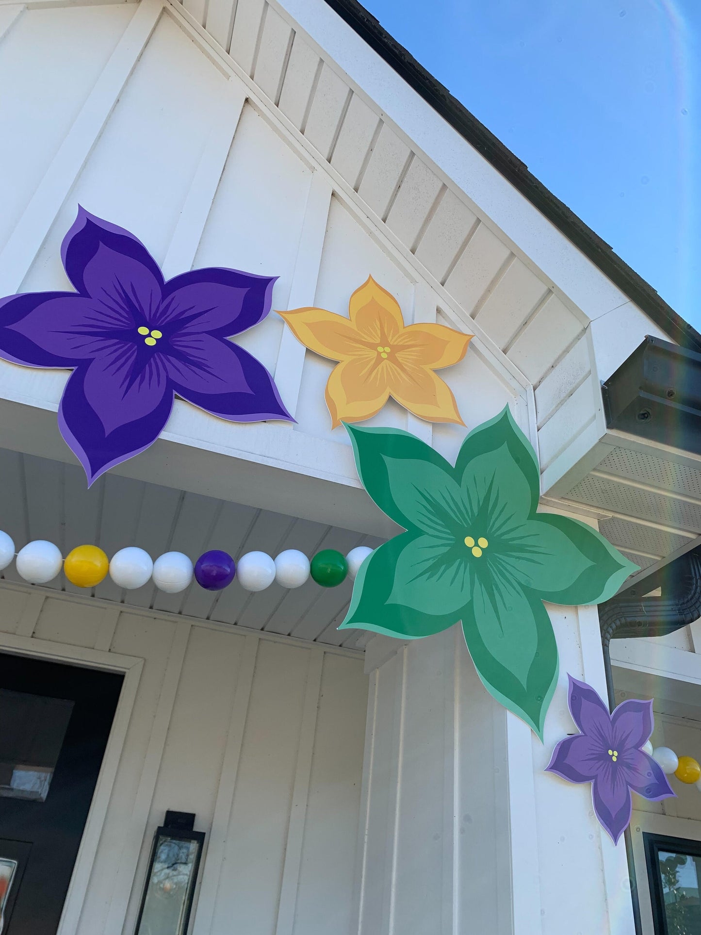 Large Mardi Gras Carnival Float Flower set decorations