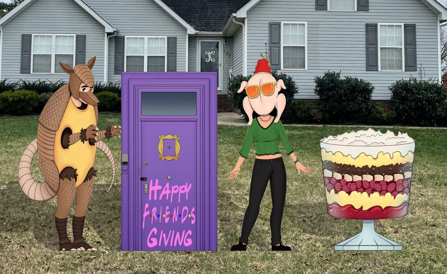 Friends Themed Thanksgiving Friendsgiving Yard Set