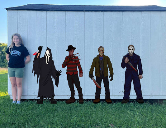 Horror characters cutouts