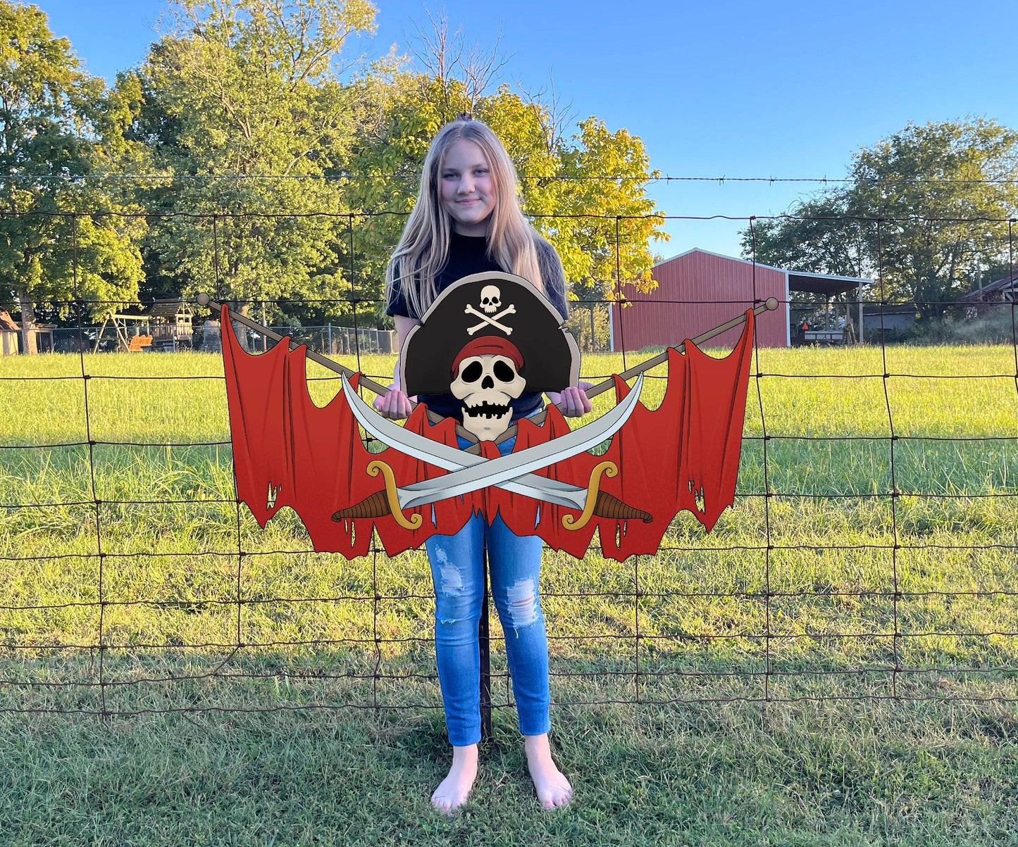 Pirates Movie set #2 yard art Halloween display.