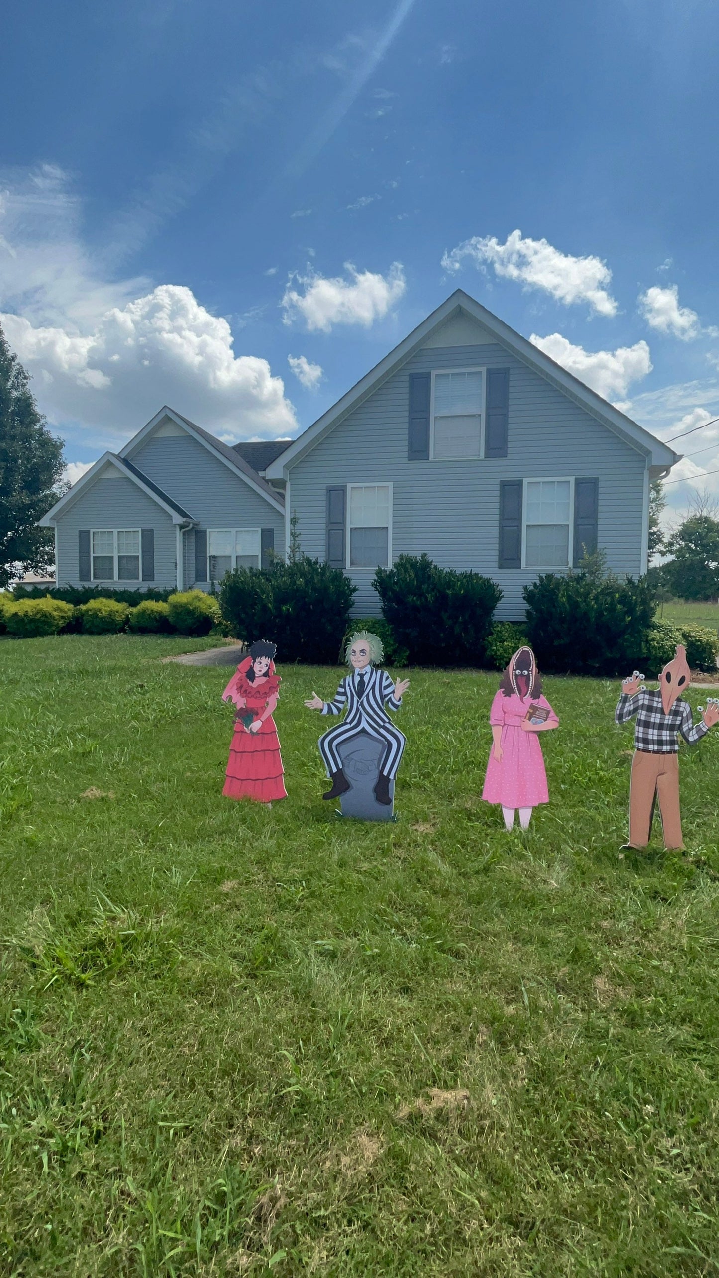 Beetleman and Friends! Large 48" yard art