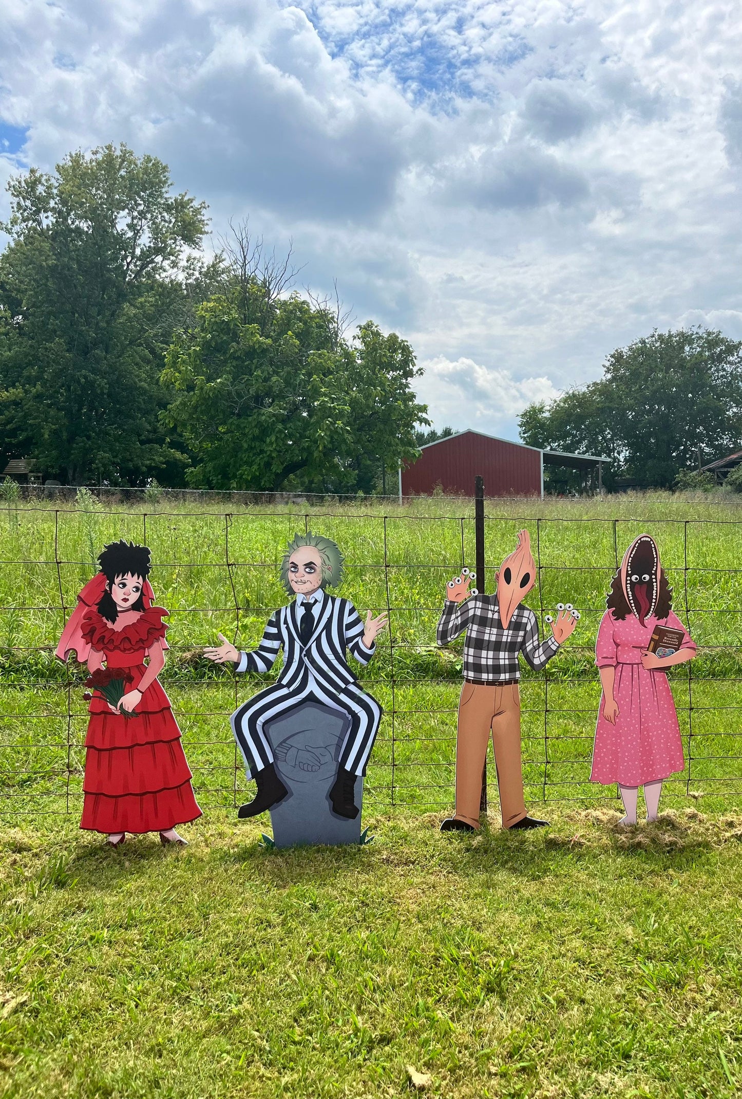 Beetleman and Friends! Large 48" yard art