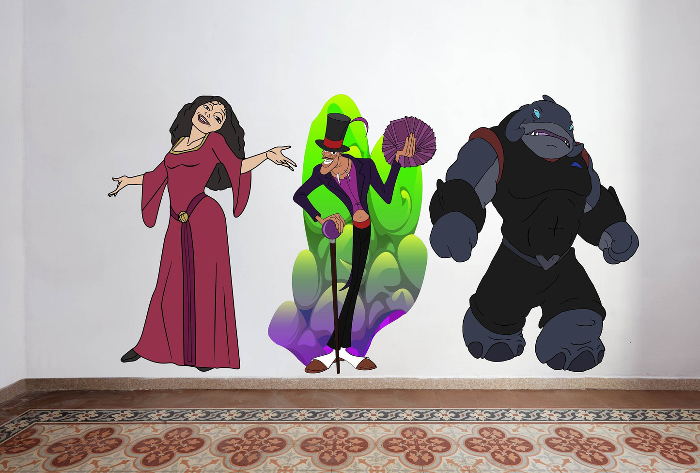 Large sized Famous Villains Art cutouts