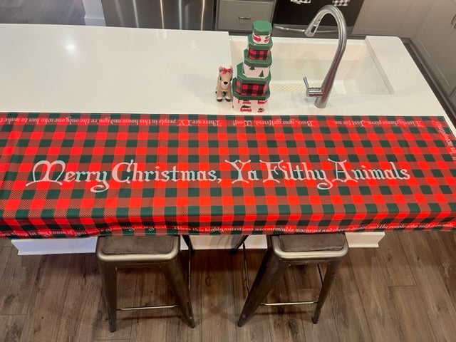 Home Alone themed table runner 26"x80" Polyester