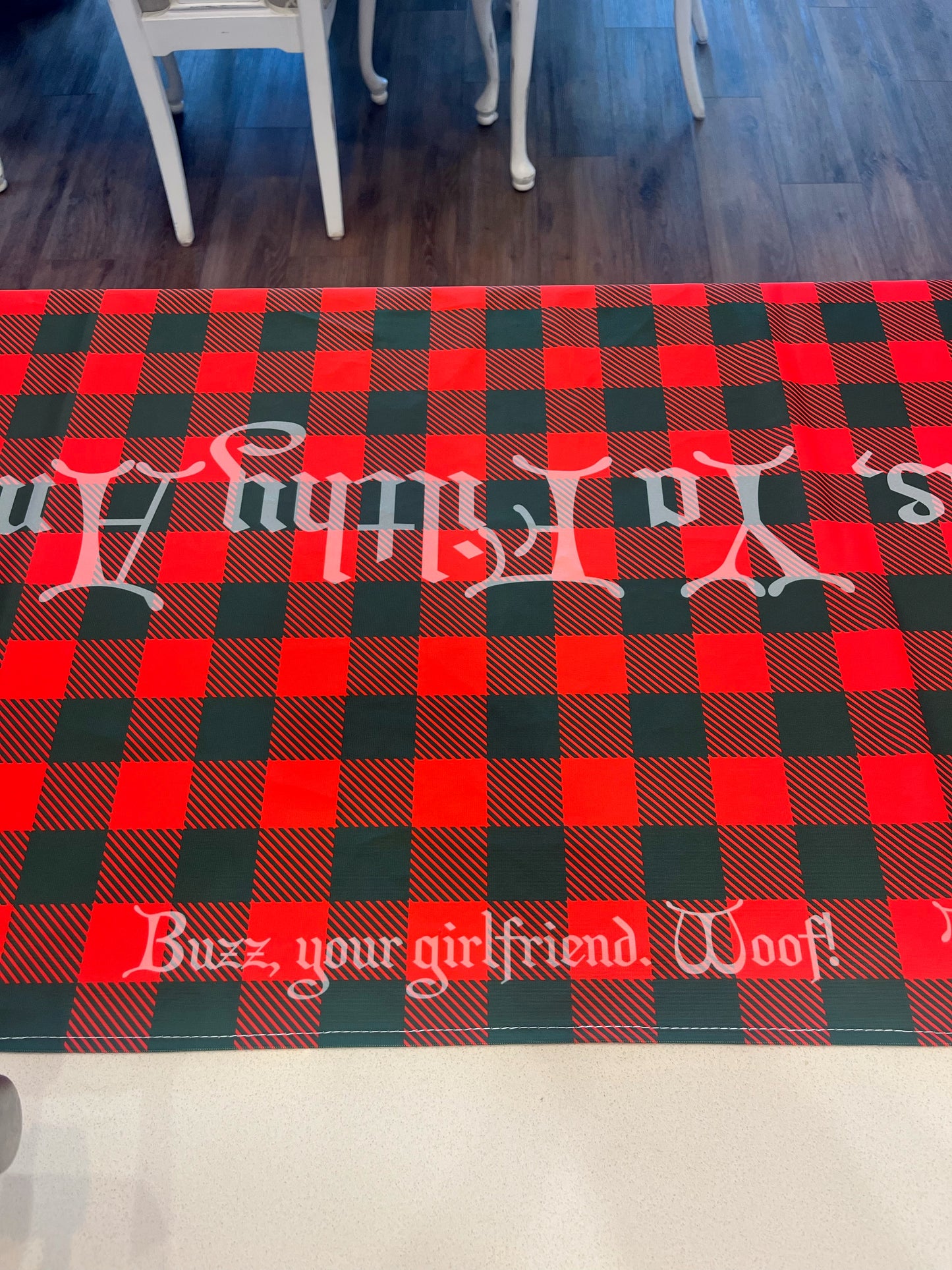 Home Alone themed table runner 26"x80" Polyester