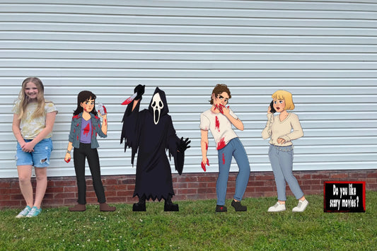 Scream inspired yard decorations 52" tall